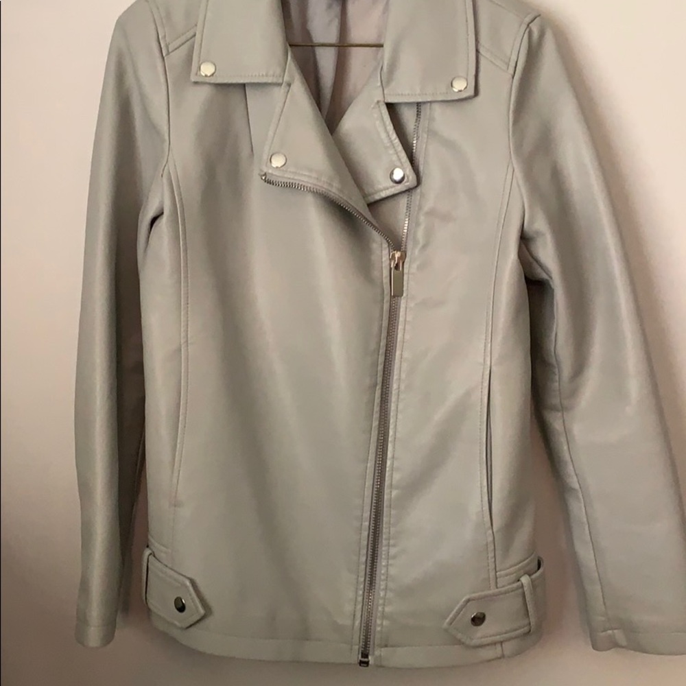 Faux leather jacket